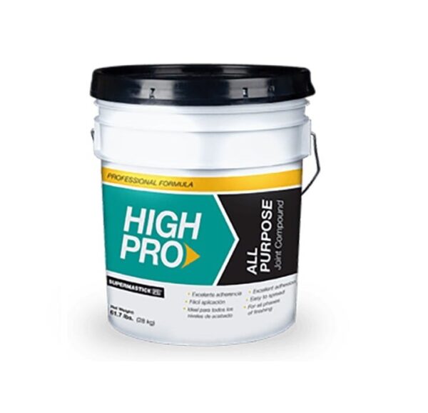 ADH0008 MASILLA HIGH PRO CUBETA 28 KG MASILLA HIGH PRO CUBETA 28 KG – Masilla de alto desempeño para grandes áreas.