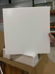 Lámina de Cielo PVC Blanco Mate Formato 2 x 2 Pies.