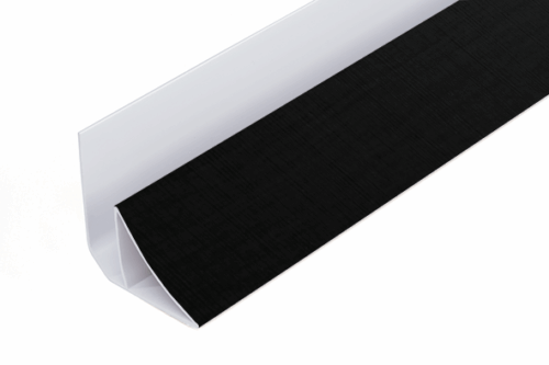 Cornisa de PVC Color Negro Brillante de 5.95 Metros.
