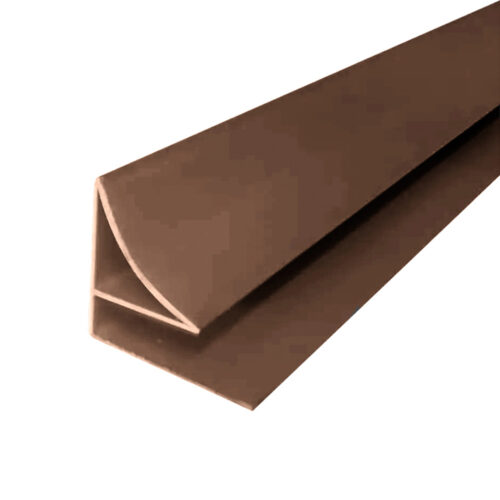 Cornisa de PVC Color Roble Oscuro de 5.95 Metros.