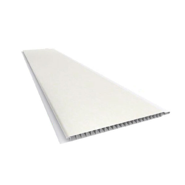 Tablilla de PVC Blanco Tipo Madera 25 cm x 6 mm – HN-C-2502