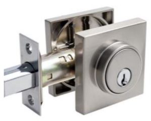 Cerrojo Lock Plus Madrid Cuadrado Níquel Satinado