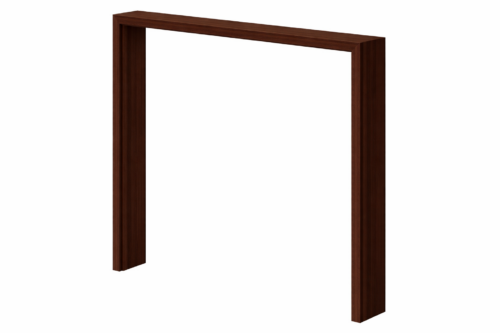 Marco Laminado Nogal Oscuro No Ajustable Sin Mocheta