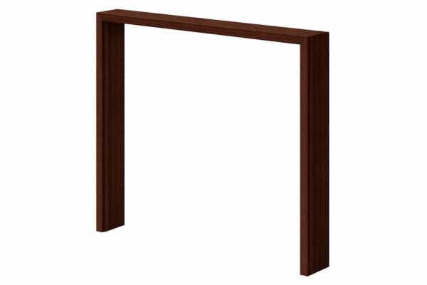 Marco Laminado Nogal Oscuro No Ajustable Sin Mocheta