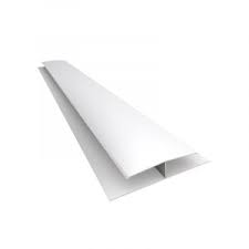 Perfil Unión H PVC Blanco Mate – 5.95 m