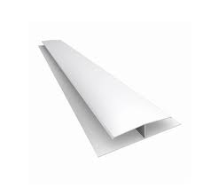 Perfil unión H fabricado en PVC color blanco, modelo H-01, con longitud de 5.95 m, ideal para uniones rectas y acabados limpios. Unión H PVC H-01 Blanca – 5.95 m Lineales