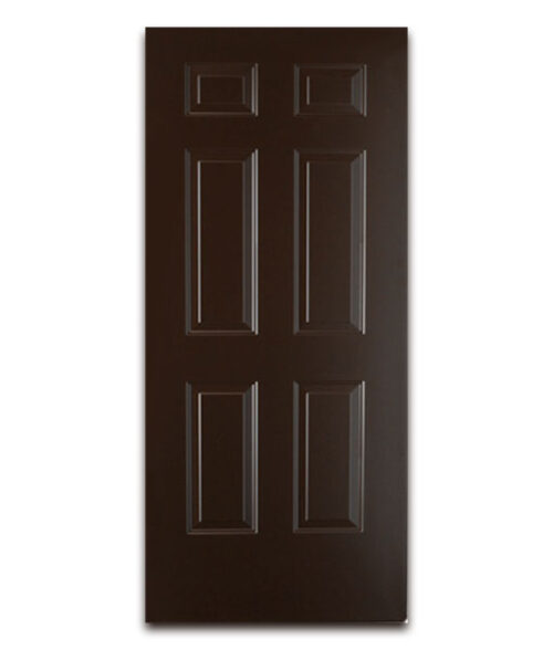 Puerta de Acero 6 Paneles Color Chocolate 90cm Puerta de Acero 6 Paneles Color Chocolate 90cm