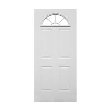 Puerta de Acero Media Luna Clásica 32x80 Puerta de Acero Media Luna Lisa